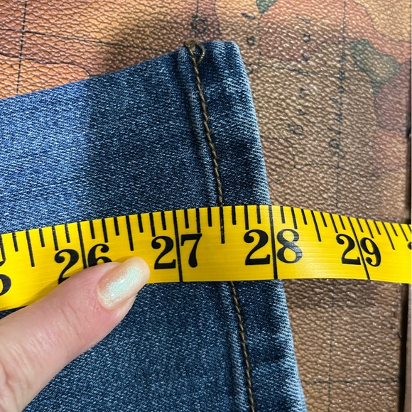 Kim Rogers Women's 18 Petite Pull-on Elastic Waist Straight Leg Denim Jeans - Picture 8 of 9